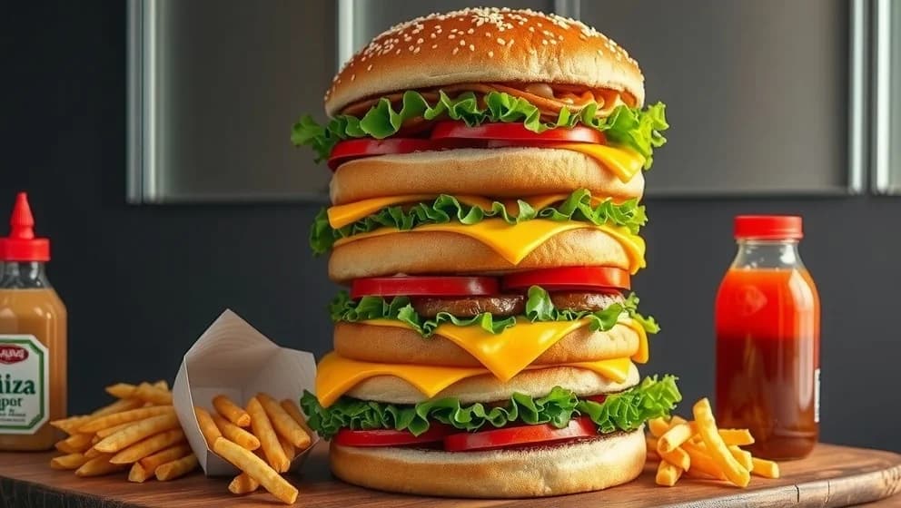 Världens största hamburgare på Börsen